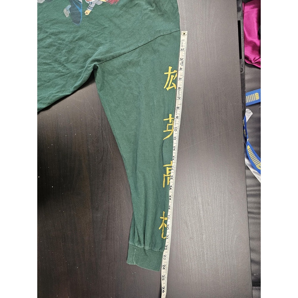 Hot Topic My Hero Academia Shirt Mens XL Green Long Sleeve Plus Ultra Anime - Picture 4 of 8
